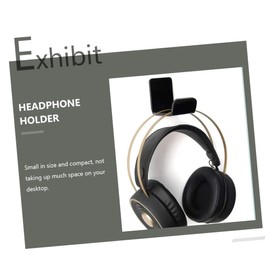 KONTONTY 2 Pcs Headphone Stand Wall Hanging Compact Headset Holder Bracket for Display Space Saving Design for Home and Retail Use Easy Installation Durable and Practical
