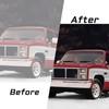 KEEGTBOX LED Side Fender Marker Lights Compatible with 1981-1991 Chevy