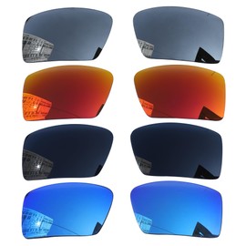 Acefrog 4 Pairs Polarized Replacement Lenses Compatible with Oakley Eyepatch 2 OO9136 Sunglasses, Perfectly Fit, Anti-scratch, Shatterproof, Value Pack