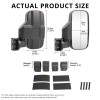 KEEPDSGN UTV Rear View Mirror Mirrors Set 1.75" 2" Bar