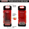 NORTOOLS Masonry Drill Bits 5 PCS Concrete Drill Bit Sets