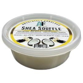 AF Shea Souffle | 100% Whipped Creamy Natural Shea Butter 8oz | Absolutely Fabulous (OS, Vanilla Coconut)