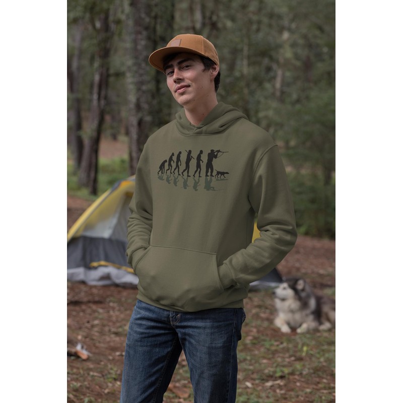 Baddery Hunting Hoodie Men's "Hunter Evolution", Army