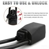 Upgraded car Steering Wheel Lock with Alarm Function, seat Belt