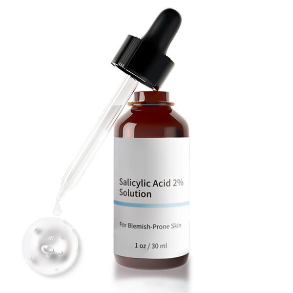2% Salicylic Acid Serum for Face, Salicylic Acid 2% Solution Serum, Shrink Pores, Gentle Exfoliating, Salicylic Acid for Anti Ance, Pimple, Spot, Blackhead