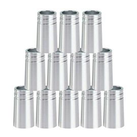 Dovhmoh 12pcs/pack, Golf Ferrule, 370 Aluminum, Iron Shaft Golf Club Accessories, Silver