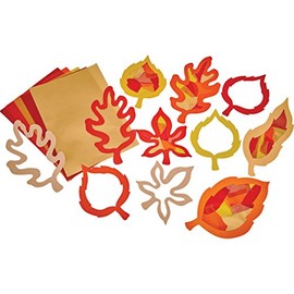 Springboard Stained Glass Silhouette Display Leaves (Autumn) (Pack of 30)