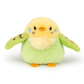 Adorlynetty 5 inches Parakeet Plush Toy Bird Stuffed Animal Doll Plush Toy Holder Bag Pendant Party Favor Gifts Toys for Kids