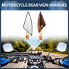 INFINAUTO Motorcycle Rear View Mirrors Bar End Side Mirrors Mount