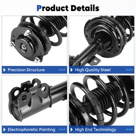 Front Complete Struts Assembly w/Coil Spring Shock Absorber Compatible with 2007-2011 Toyota Camry, Replace for 172307 172308, 2Pcs