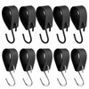 Evponk 10 Pcs Leather S Hooks for Hanging, Metal Hook