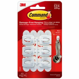 Command Strips 17006 Mini Adhesive Hooks