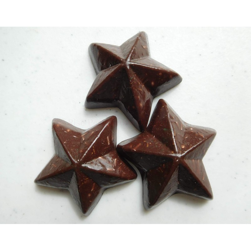 11 Red Sun Five Pointed Stars Crystal Orgone Generator Energy