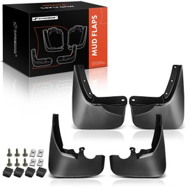 A-Premium Set of 4PCS Mud Flaps Splash Guards Mudguards Mudflaps with Hardware Accessories Compatible with Ford Explorer 2019-2023, Sport Utility, Black, Front and Rear (Driver & Passenger Sides)