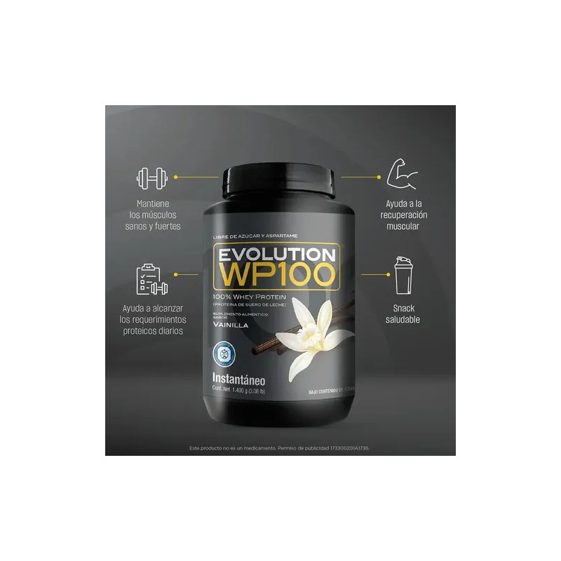 Evolution Proteina Suero De Leche (whey) Wp100 1400g Sabores Sabor