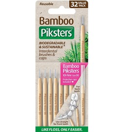 Piksters Bamboo Interdental Brush (Size 00 - Pink) X 32