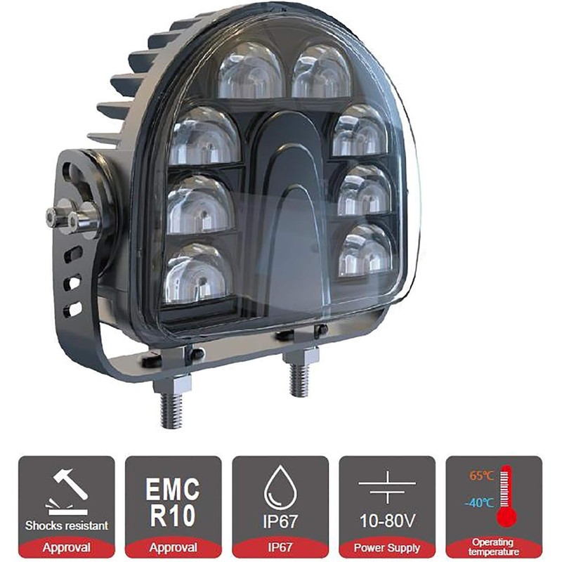 [2 Pack] Fuguang LED Forklift Lights Blue Arc Forklift Safety