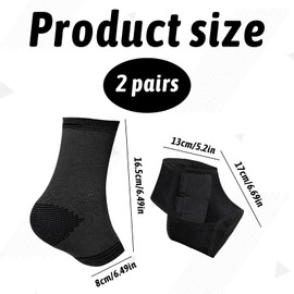 Yiirin 2 Pairs Kids Ankle Support,Ankle Support for Sprained Ankle,Kids Foot Supports Set,Sprained Ankle Brace,Foot Compression Support,Foot Support Kid for Jogging Running Fitness