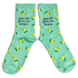 Ladies When Life Gives You Lemons Socks 4-8 UK / 37-42 Eur / 6-10 US