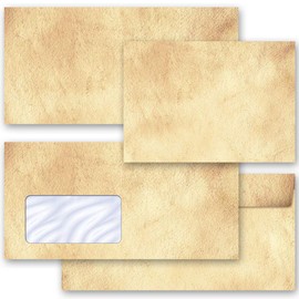 Envelopes Antique & History Pack of 50 Envelopes (Without Window) DIN Long (220 x 110 mm) Paper-Media