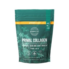 Hydrolyzed Collagen Powder – Type I & III, Grass-Fed Collagen Peptides for Skin, Hair & Bone Support, Unflavored Beauty Supplement