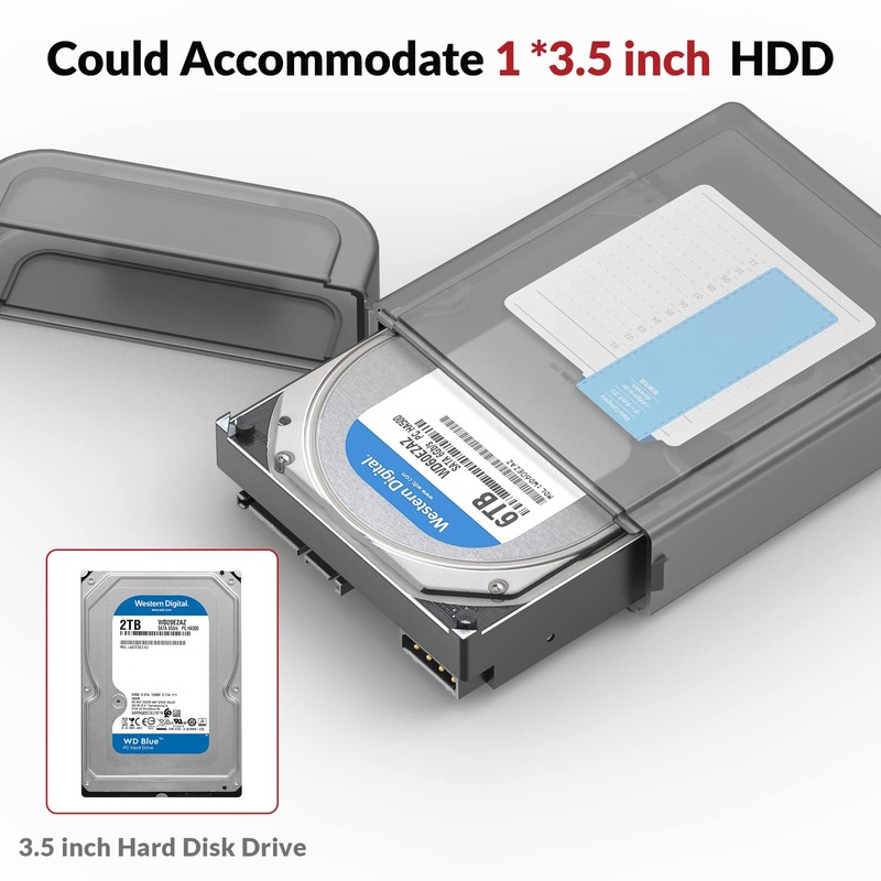 Hard Drive Storage Case, 2 Pack 3.5 Inch Hard Drive