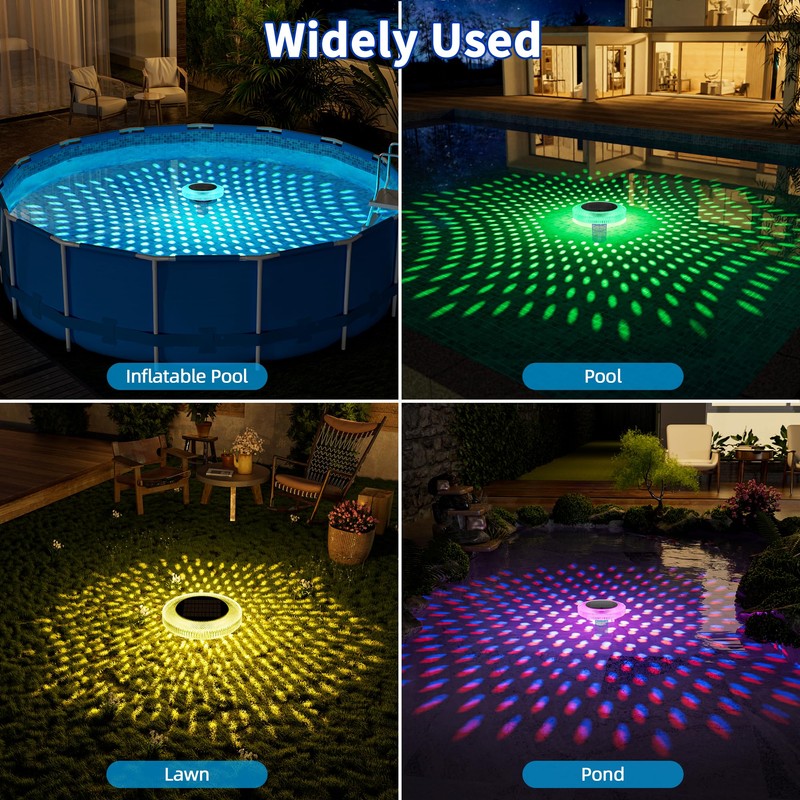 Solar Pool Ionizer Floating Light Copper Ionizer with Remote Control