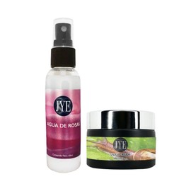 Hidratación Intensiva para todo tipo de piel, Incluye Agua de Rosas y Crema de Baba de Caracol, regenerador, antiedad, antiarrugas, rejuvenecedor