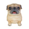 WAIT FLY Cute Pug Dog Shaped Resin Piggy Bank Coin
