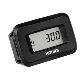 Jayron Digital LCD Hour Meter AC/DC 5V to 277V,Countdown Timer,Data Storage for ZTR Lawn Mower Tractor Generator Club Car Washer Marine ATV Motor Compressor