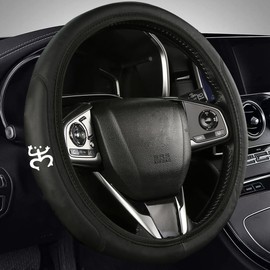 Steering Wheel Cover Compatible with Coqui Puerto Rico Frog Taino, Elastic Leather Steering Wheel Cover Protector Anti-Slip Durable Universal
