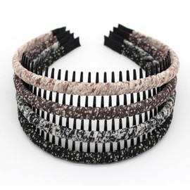 JOBAND fashion hair accessories for women non slip headband for women Suitable Daily Use,Spa,Parties and Yoga(pack of 4)