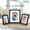 Icona Bay - 8x10 Mat to 5x7 Black Picture Frame