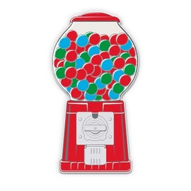 Vintage Gumball Machine - 3" Vinyl Sticker - for Car Laptop I-Pad Phone Helmet Hard Hat - Waterproof Decal