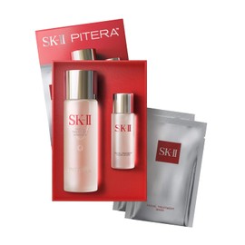 SK-II SK-II First Experience Skin Care Set - Gift Set Includes Treatment Face Masks, Facial Essence & Face Toner - Helps Improve Dryness, Refine Skin Texture & Reduce Fine Lines & Wrinkles (4 Count)