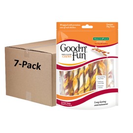 Good 'N' Fun Triple Flavor Twist Chews For Dogs, 22-Count, 7-Packs