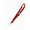 Durable Textile Lanyard 20 mm Red | Pack of 10 Necklaces | Includes Safety Release | Holds a Variety of Badges and Passes