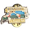 Kentucky State Shaped Map Lapel Metal Pin