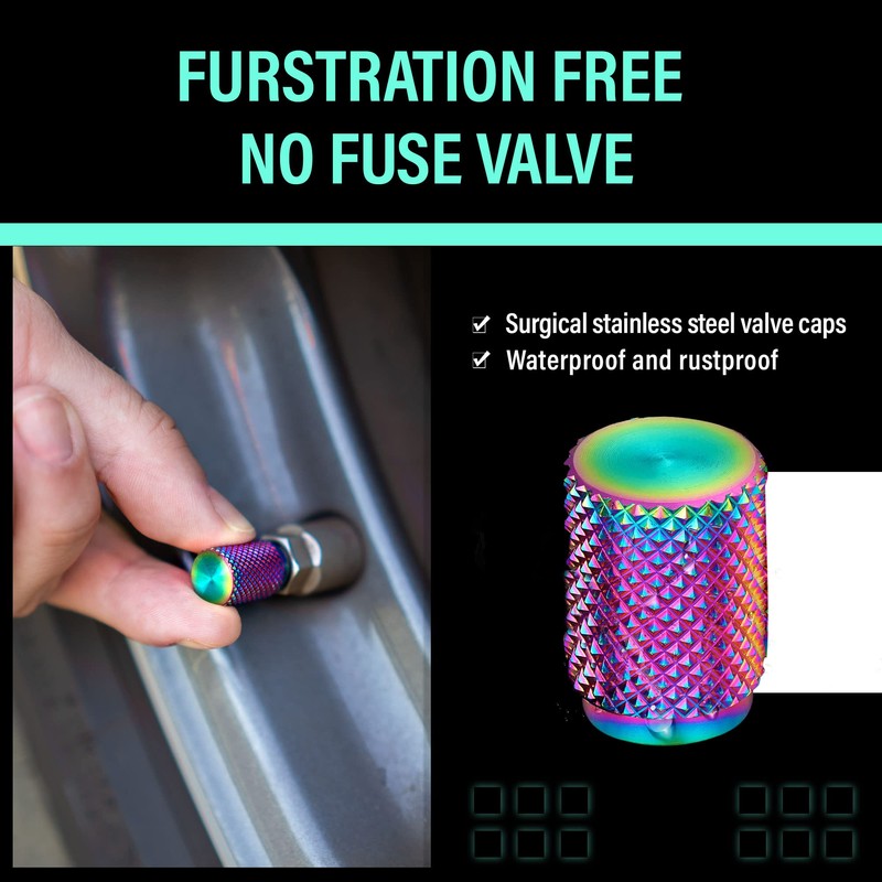 STEEL HAWK Precision CNC Machined Stainless Steel Standard Knurled Tire