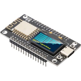 ESP32 Development Board with OLED Display, ESP8266 Development Board with 0.96 Inch OLED Display, Type C Dual-Core IOT Board 240MHz Bluetooth WiFi Module CH340 2414~2484MHz