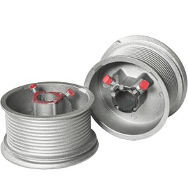 Blesseras Garage Door Cable Drums 400-144 Up to 12 ft. High Door - Standard Lift Drum for Mounting Shaft 1'' / Max Cable Size 1/8'' /Max Door Weight 750 lbs,1 Pair (Left/Right)