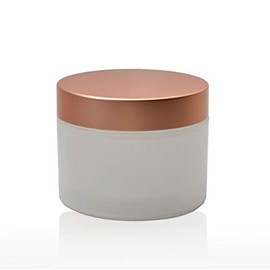 8 oz / 240 ml Natural Double Wall Plastic (BPA Free) Refillable Jar with Metallic Lid - (24 pack)