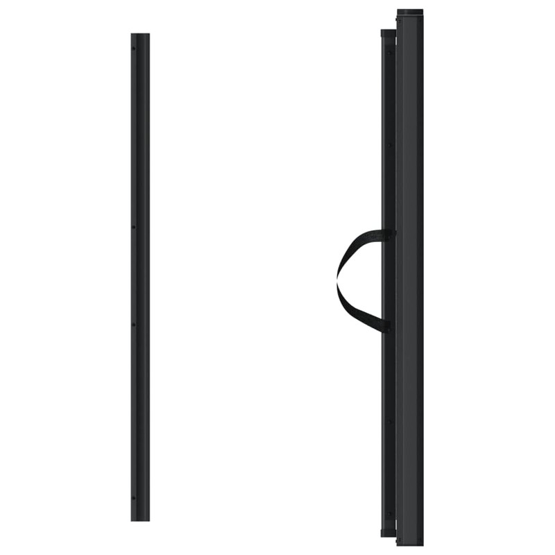 CHARMMA Retractable Pet Gate Black 40.4"x49.2",Baby & Pet Safety Gates-4004132