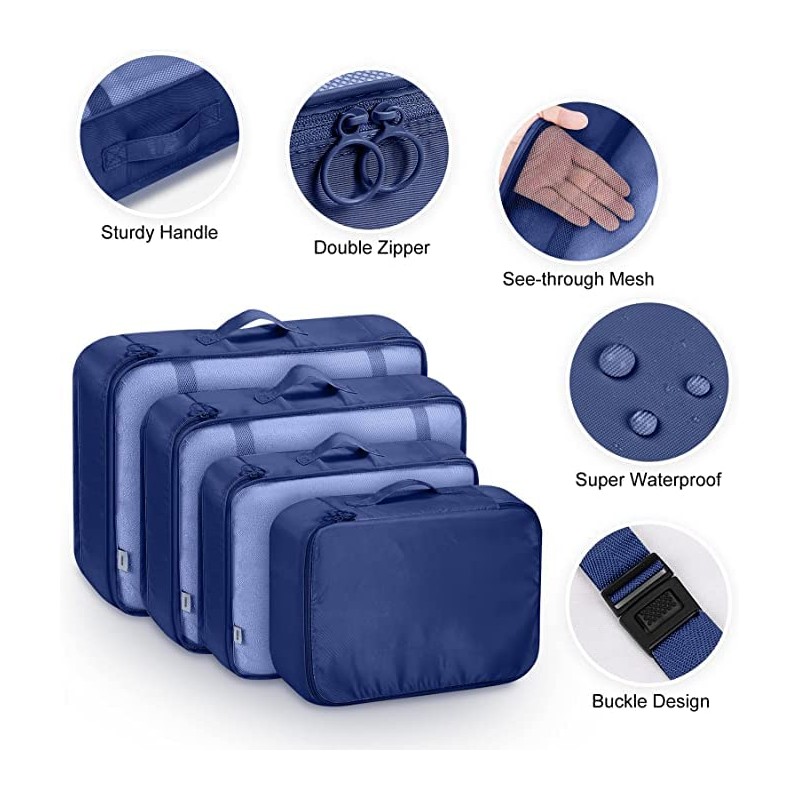 Packing Cubes - 7 Set Packing Cubes Luggage Travel packing