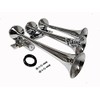 Viking Horns | 3 Trumpet Air Horn (Chrome) | Super Loud | Train Sound - [V1007]