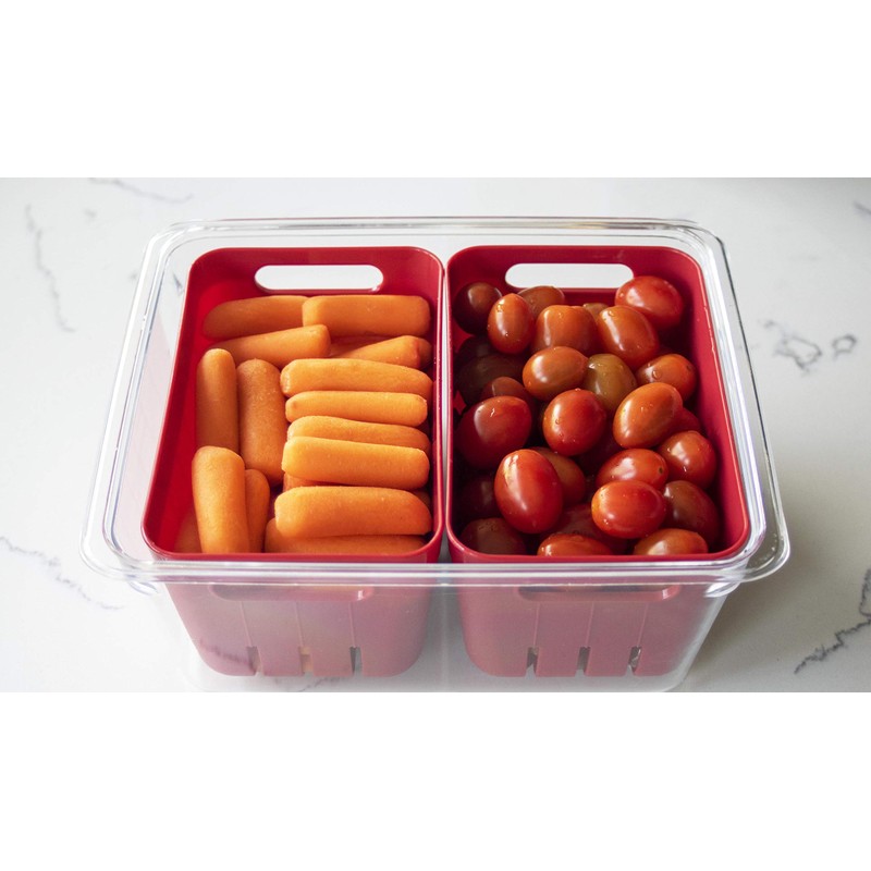 Kitchen Spaces KSDCB12-AMZ Twin Colander Stackable Food Storage Organizer for