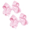 WD2U Girls Set of Two 4" Solid Grosgrain Pigtail Hair