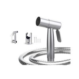 Bargain Set Brushed Bidet Sprayer for Toilet Holder Hose 1.2 m Stainless Steel Sprayer Kit Baby Sprayer Muslim Shattaf
