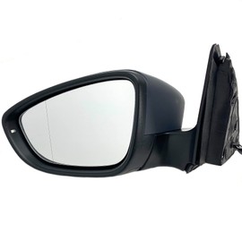 Spieg VW1320146 Driver Side Mirror for 2012-2018 VW Volkswagen Jetta GLI, Hybrid | Left Side View Mirror Assembly Power Adjustment Heated Glass Manual Folding Turn Signal Light | Paint To Match 6 Pins