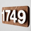 HASWARE Floating House Number Sign for Home - 5 Inch